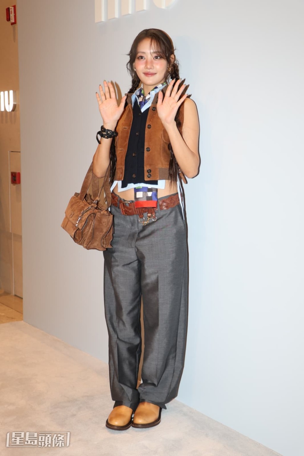 韓國女團i-dle 成員MINNIE到中環出席品牌活動。