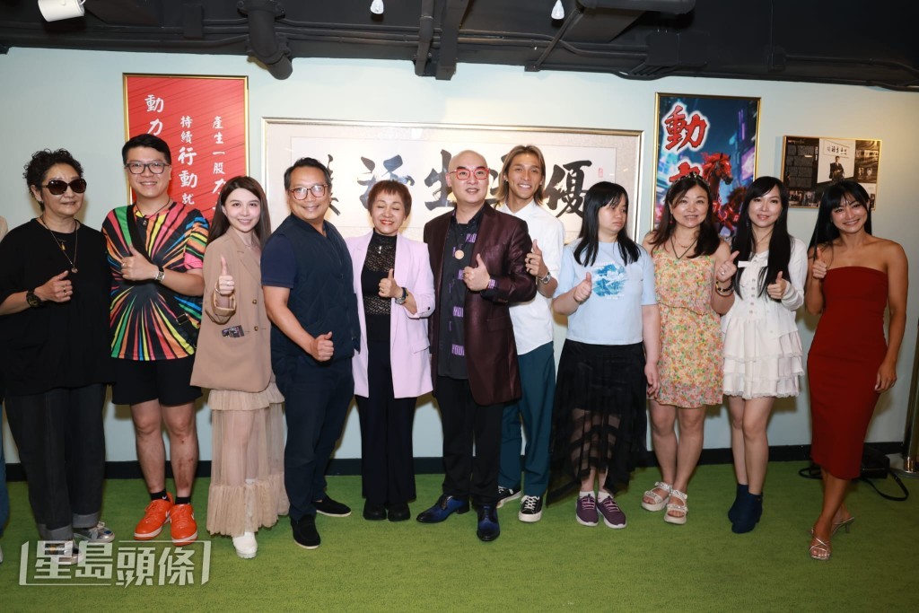 黃又南出席劉麗萍與集團合併記者會。 黃又南出席劉麗萍與集團合併記者會。