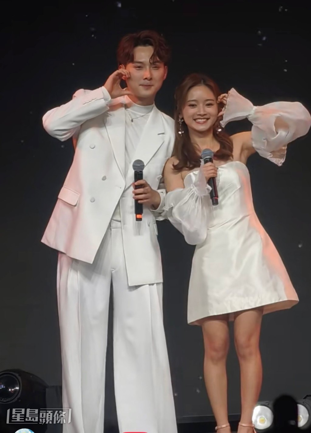 另一對「CP」羅毓儀與林俊其亦不甘示弱，合體演出期間不乏甜蜜互動。