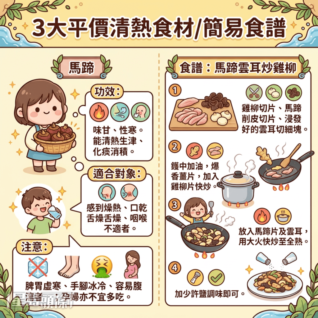 3大平價清熱食材/簡易食譜 3大平價清熱食材/簡易食譜