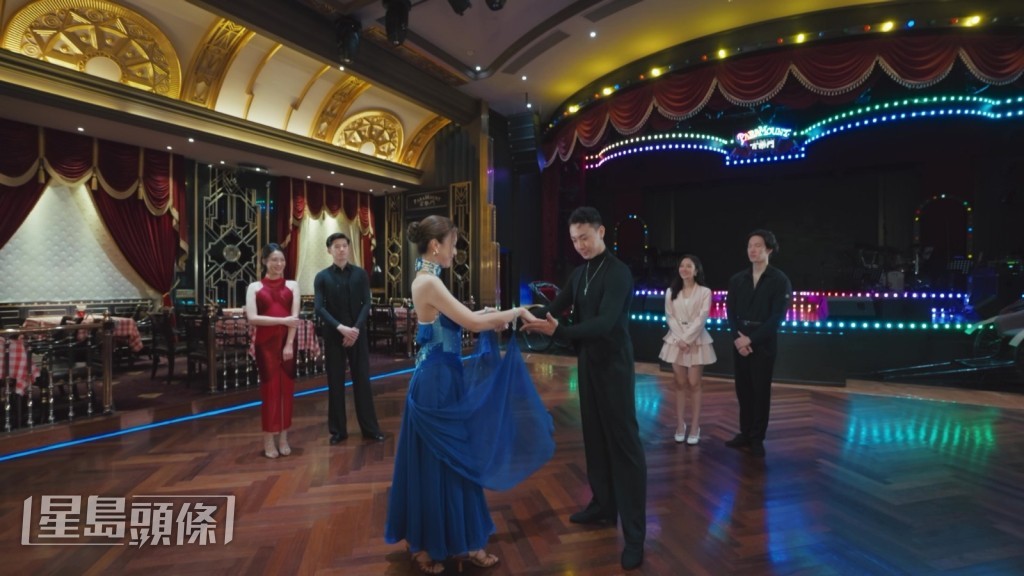 何沛珈成功完成國標舞。 何沛珈成功完成國標舞。