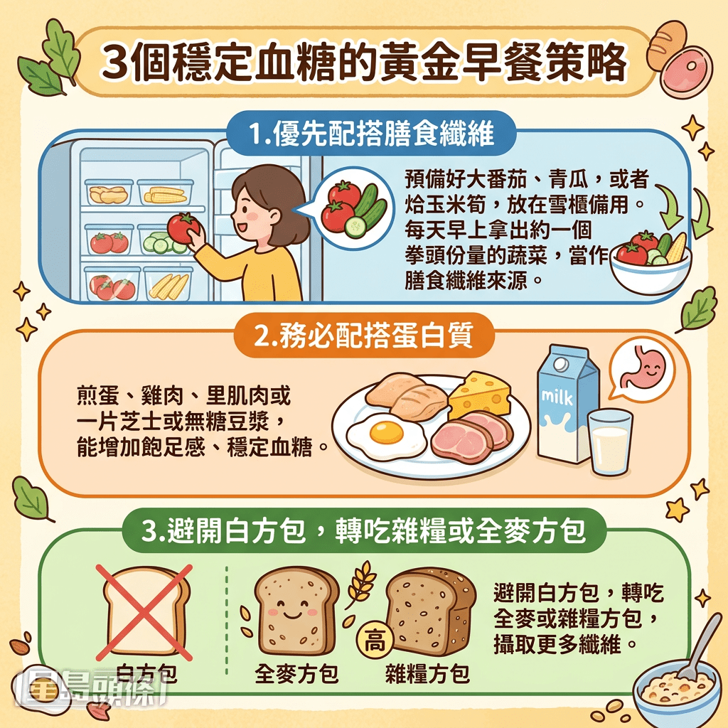 3个稳定血糖的黄金早餐策略 3个稳定血糖的黄金早餐策略