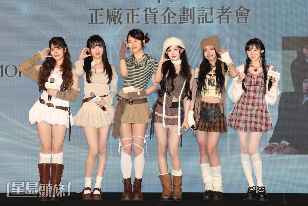 韓國出道的香港女團SMORZ 首度在港出席美容活動。