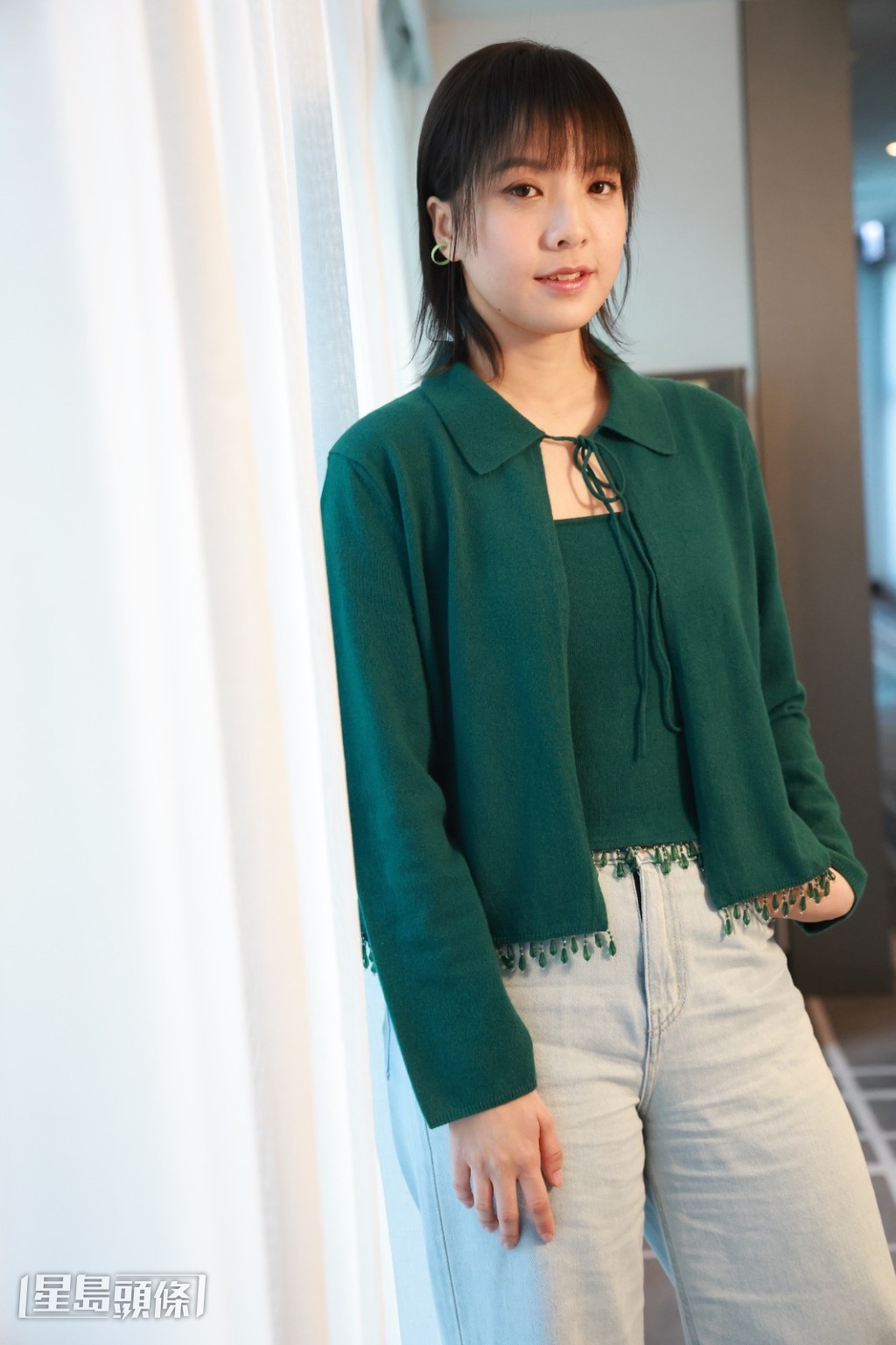 鍾雪瑩說拍攝時都有想起與家人相處的情況，