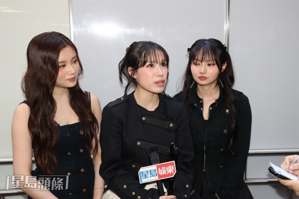 左起Candy、Winka、Day受訪。