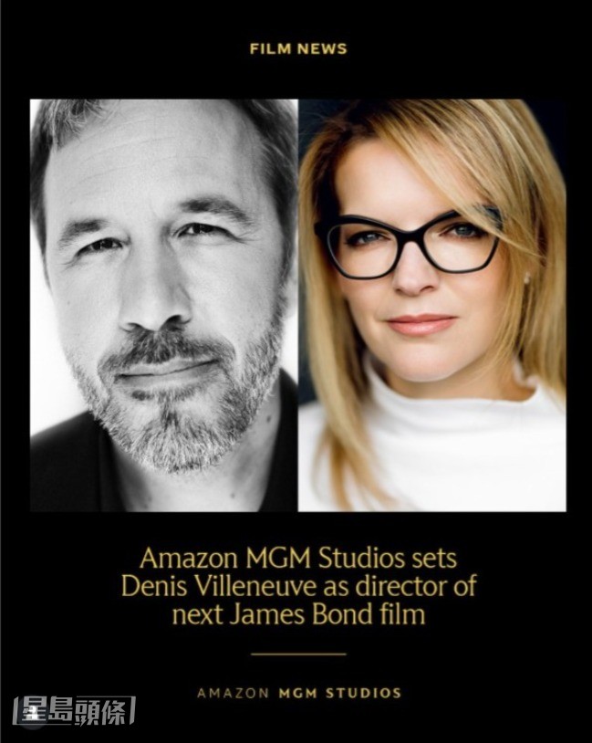 電影公司今日宣布《沙丘瀚戰》導演Denis Villeneuve任下一部新邦片導演。 電影公司今日宣布《沙丘瀚戰》導演Denis Villeneuve任下一部新邦片導演。