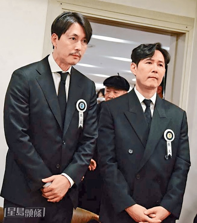 今年1月二人並肩為前輩兼旗下藝人安聖基，打理後事。