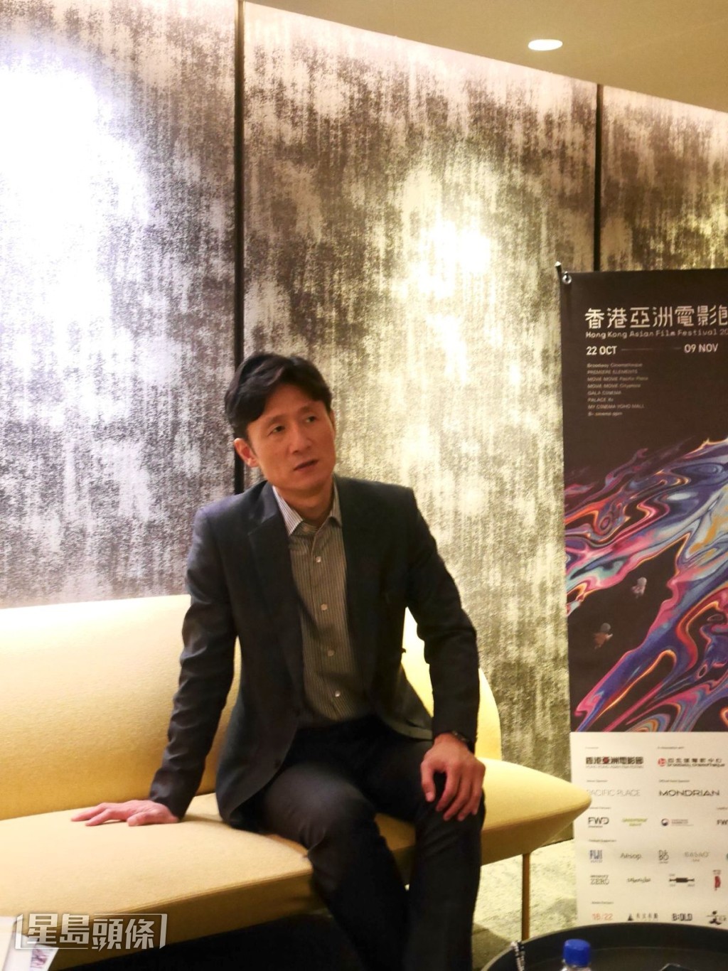 導演李相日日前來港宣傳《國寶》。 導演李相日日前來港宣傳《國寶》。