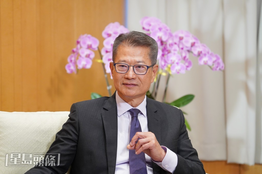 陳茂波指,需為金融業建立強勁的抵禦系統和緩衝空間。葉偉豪攝 陳茂波指,需為金融業建立強勁的抵禦系統和緩衝空間。葉偉豪攝