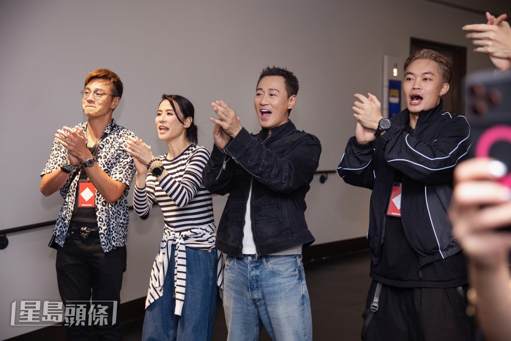 古仔完成演出，大家都為他高興。