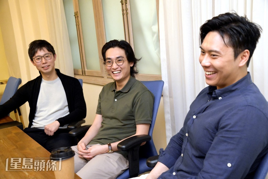 （左起）James、Ryan、Daniel的話題離不開《尋秦記》、《哈利波特》、《絕命毒師》、《怪奇物語》等經典作品。