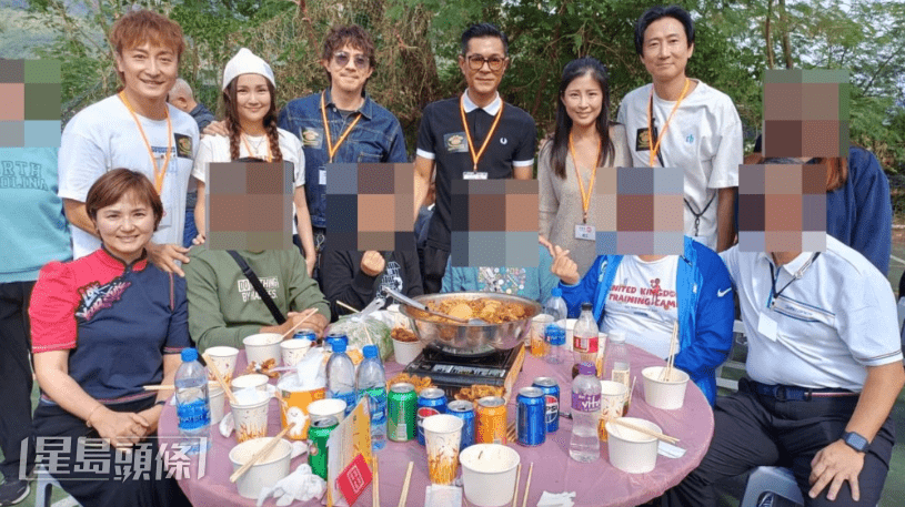 古天乐到过渡屋“善楼”跟大埔宏福苑灾民食盆菜送暖，他认为灾民是需要长期关顾。