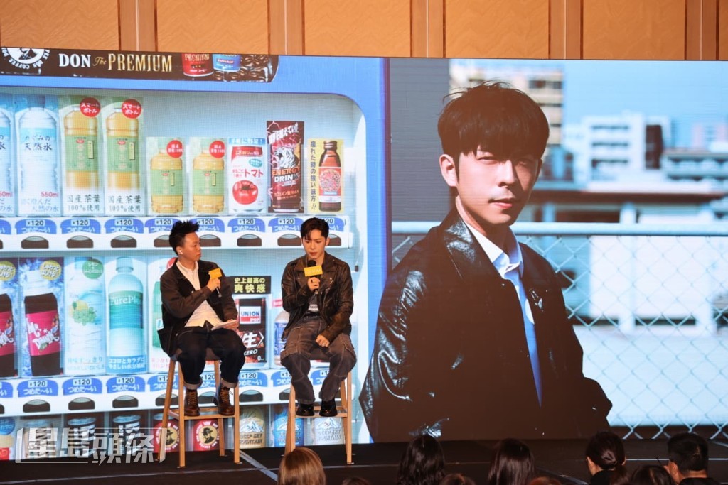 提到在天台拍戲,Edan覺得是向《無間道》致敬。 提到在天台拍戲,Edan覺得是向《無間道》致敬。