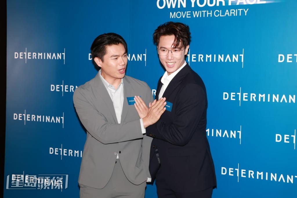 柯煒林、Stanley出席男裝品牌春夏系列發布活動。