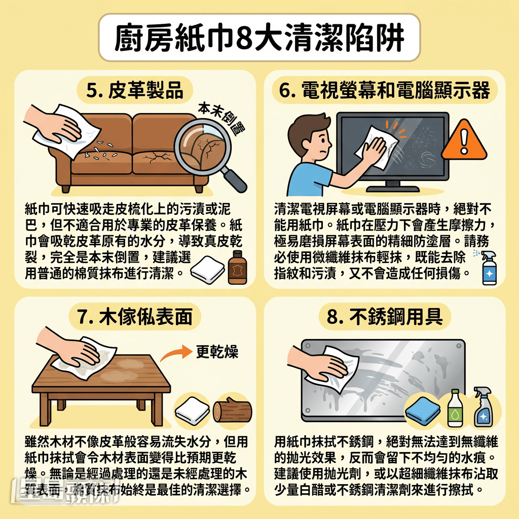 廚房紙巾8大清潔陷阱