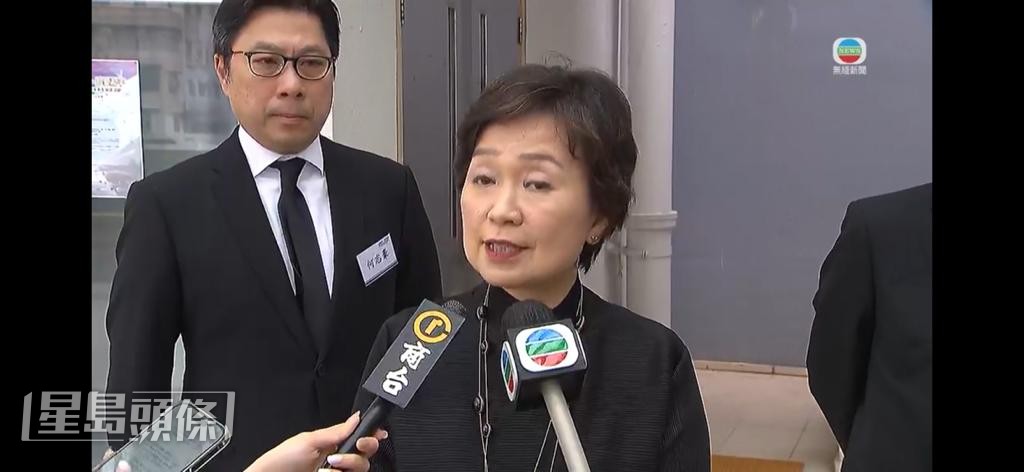 蔡若蓮指學校人事安排，由院校自主。電視截圖