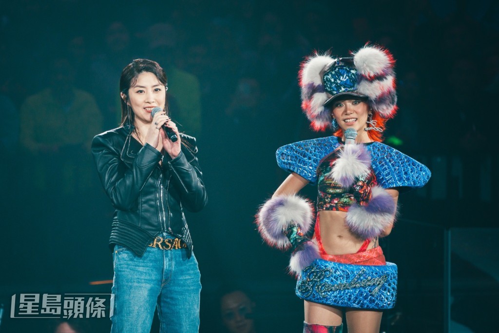 「電音女王」陳慧琳（Kelly）現身舞台，全場歡呼聲震耳欲聾。