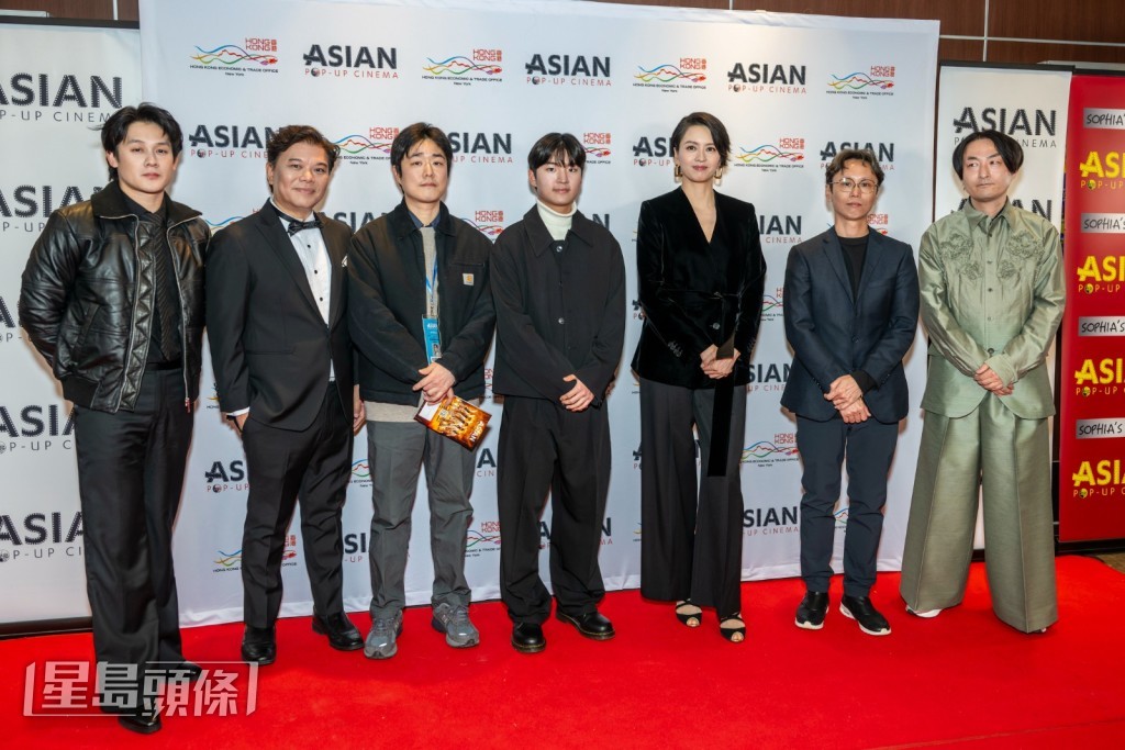 同場出席的還有新加坡電影《好孩子》導演王國燊及主角許瑞奇、韓國電影《破片》導演金成潤及主角吳嘉勳、以及日本電影《幻犬诳猫》導演森垣侑大。