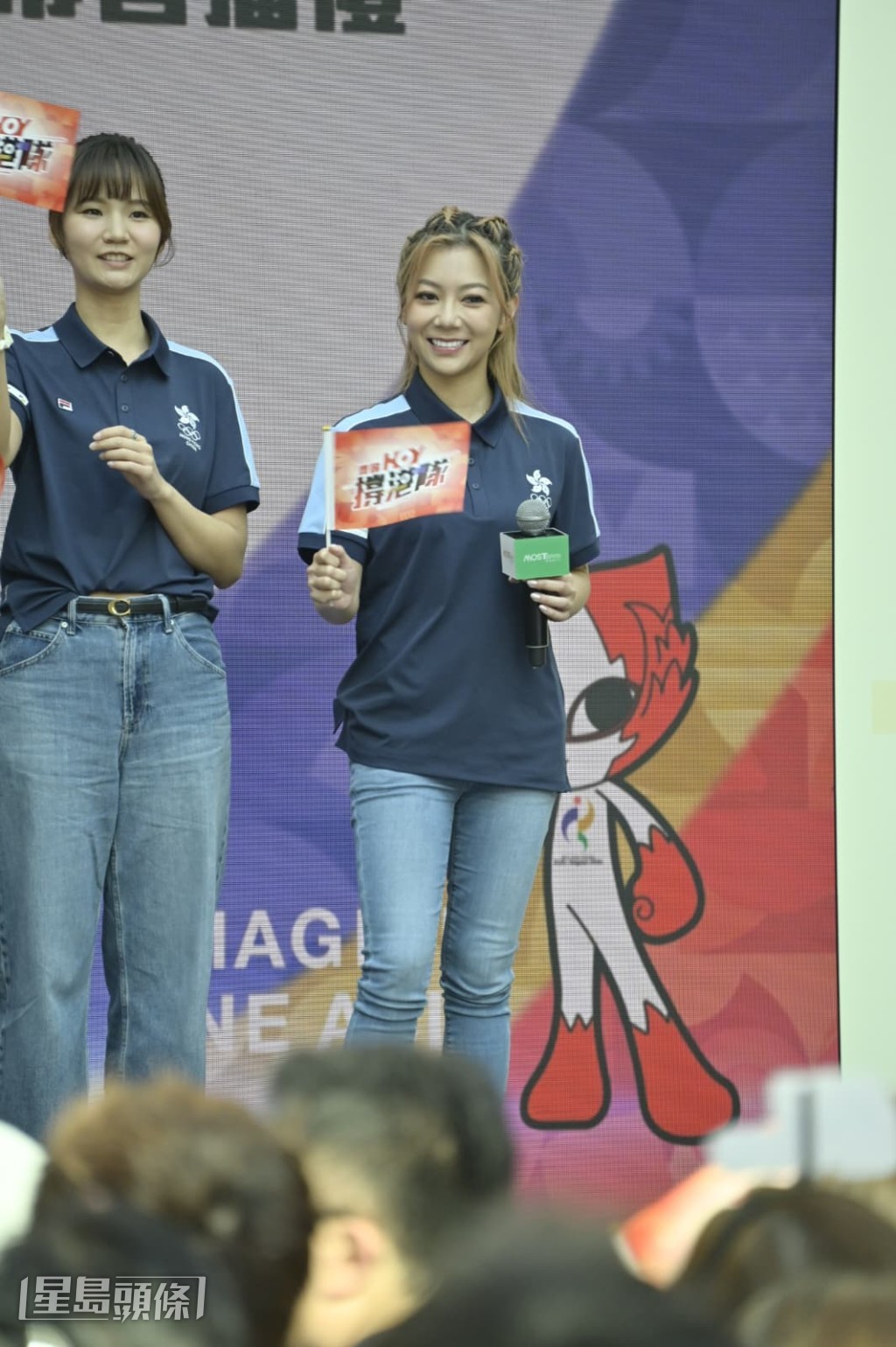 何雁詩今日(19日)出席「第20屆愛知.名古屋亞運會」開幕首播儀式。 何雁詩今日(19日)出席「第20屆愛知.名古屋亞運會」開幕首播儀式。