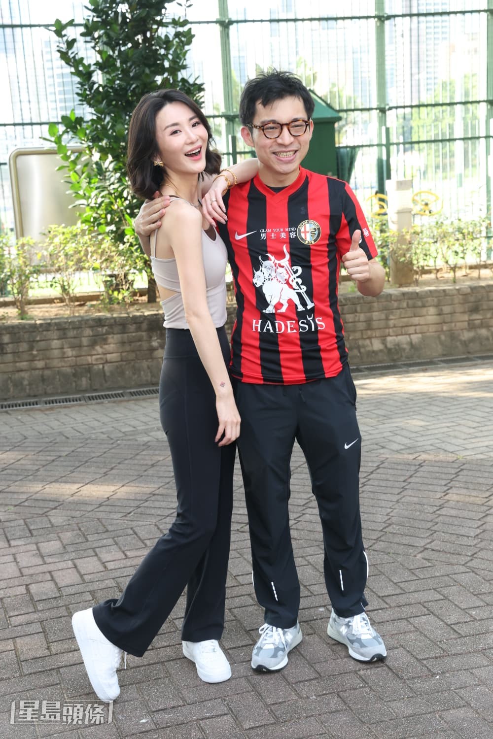 林作女友裕美亦現身支持。 林作女友裕美亦現身支持。