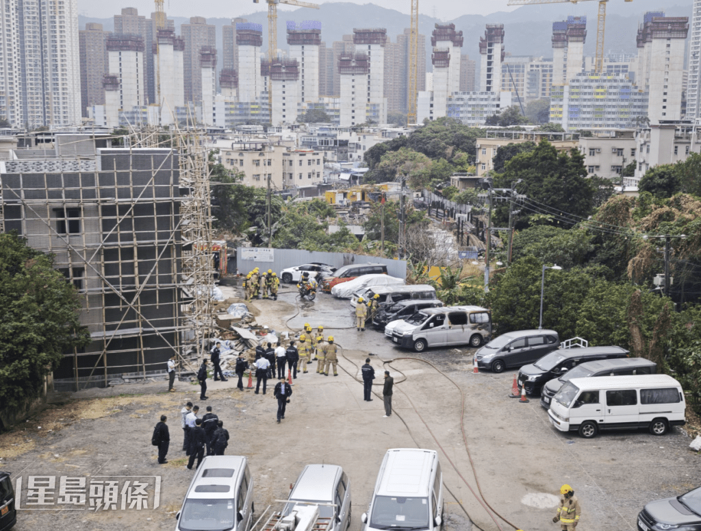 消防到場將火救熄。黎志偉攝