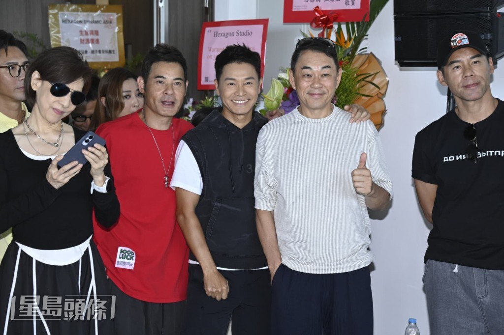 郭晉安、黃智賢、林漪娸、徐榮一同現身支持。 郭晉安、黃智賢、林漪娸、徐榮一同現身支持。