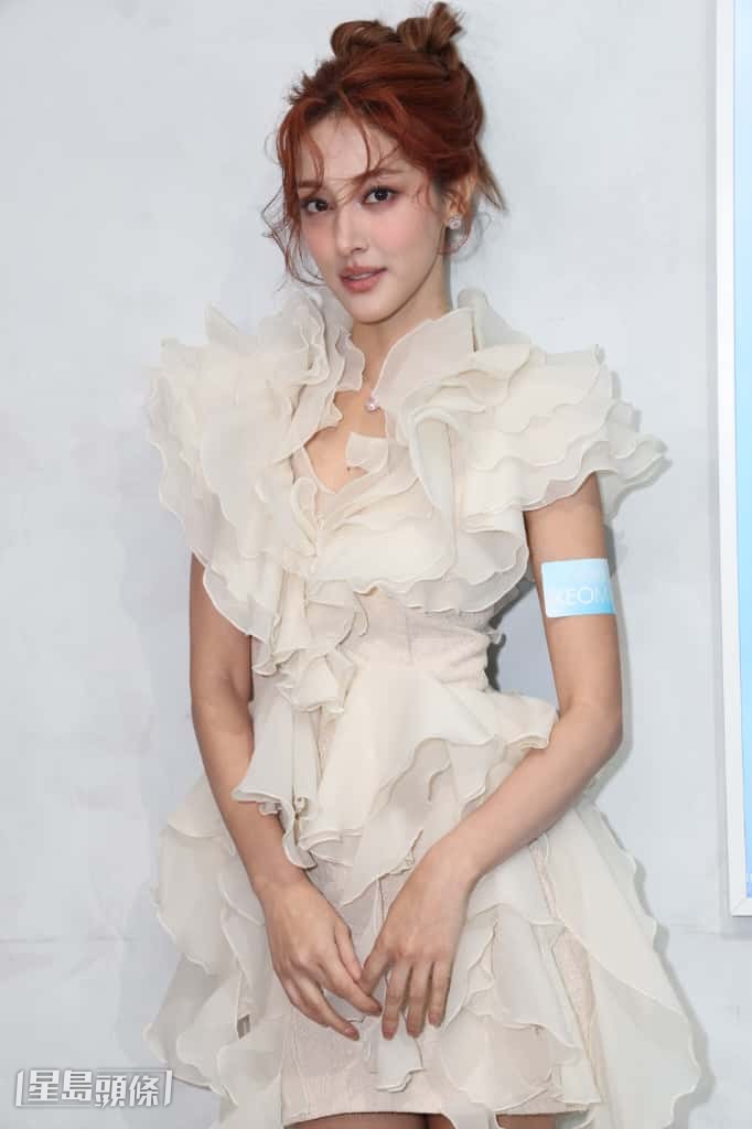 陳凱琳以代言人身份出席醫美產品活動。