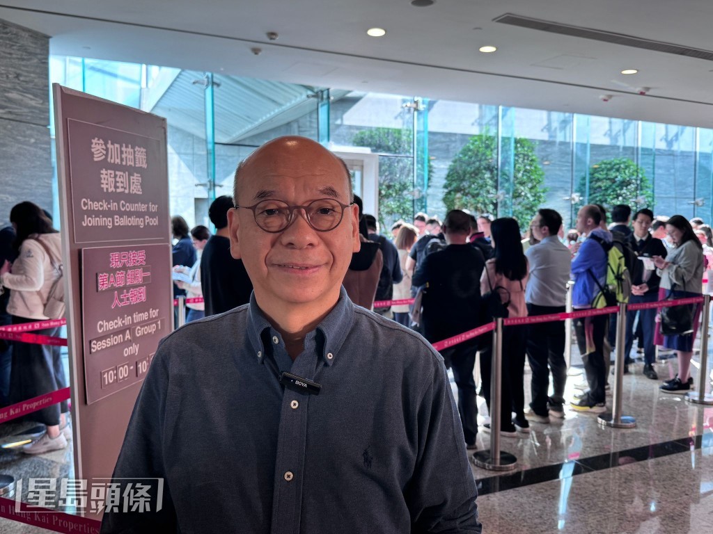 陳永傑表示，該行出席客戶中，投資客較上一輪銷售增1成。