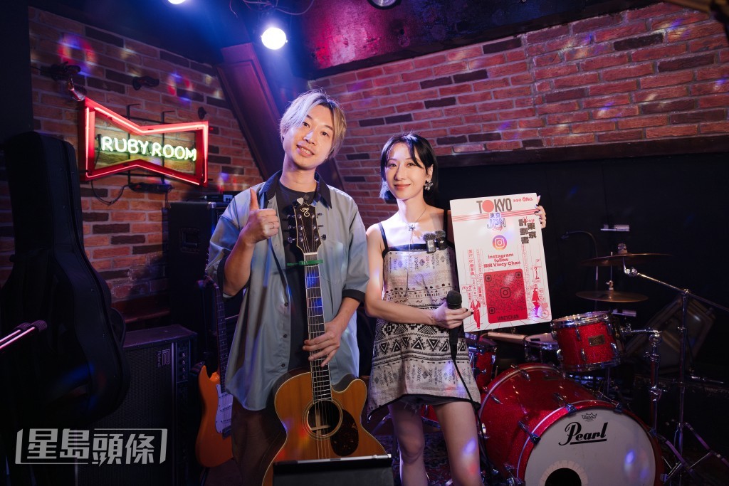 Vincy挑戰無綵排、無sound check的情況下，突襲開唱。