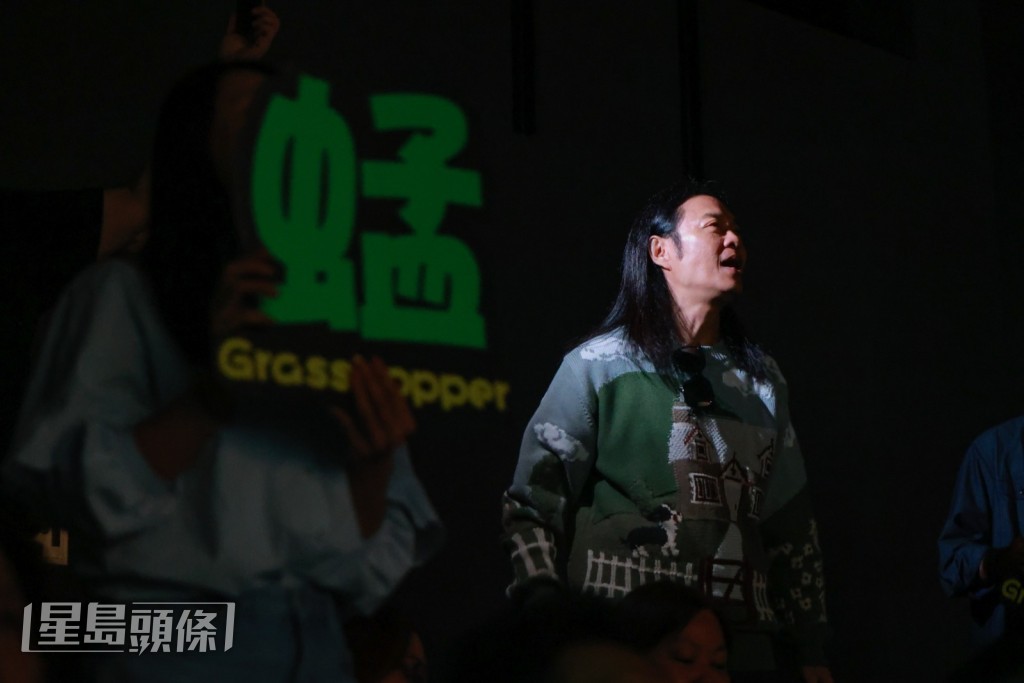 蔡一智笑言：“你知啦，我哋好少拍电影㗎嘛，能够上戏院真系一件好开心嘅事 ！”