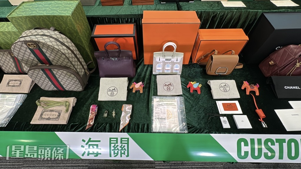 海關檢獲的貨物。劉漢權攝 海關檢獲的貨物。劉漢權攝