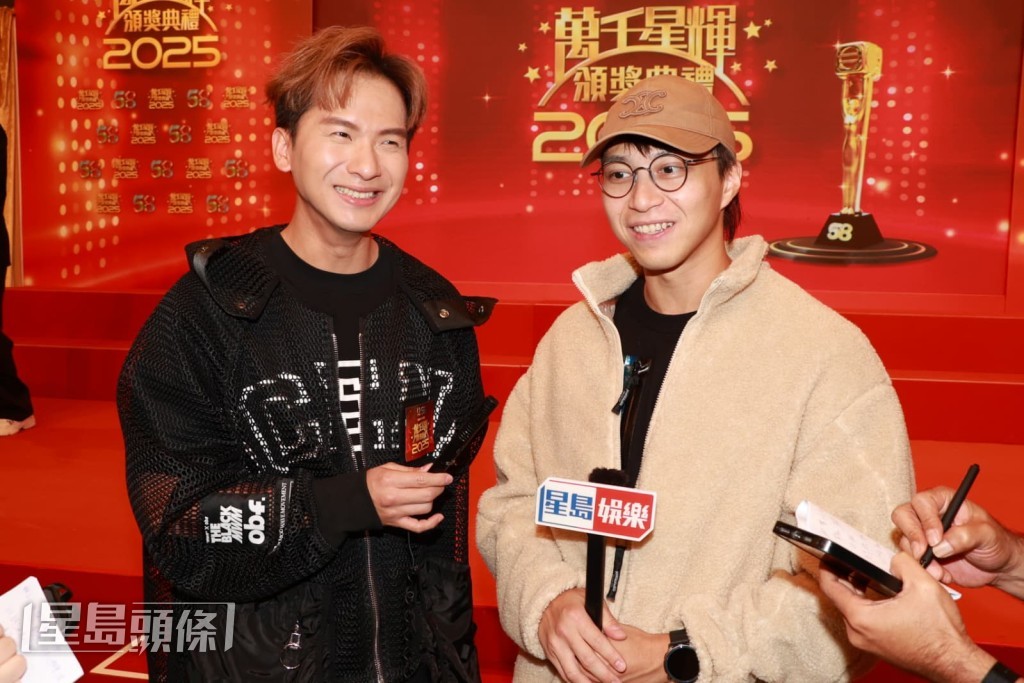 對於他將獎項讓給坤哥，吉吉笑說：「希望可以同佢達成一個共識，呢個獎讓俾佢，其他頒奬禮希望佢讓第二啲俾我。」