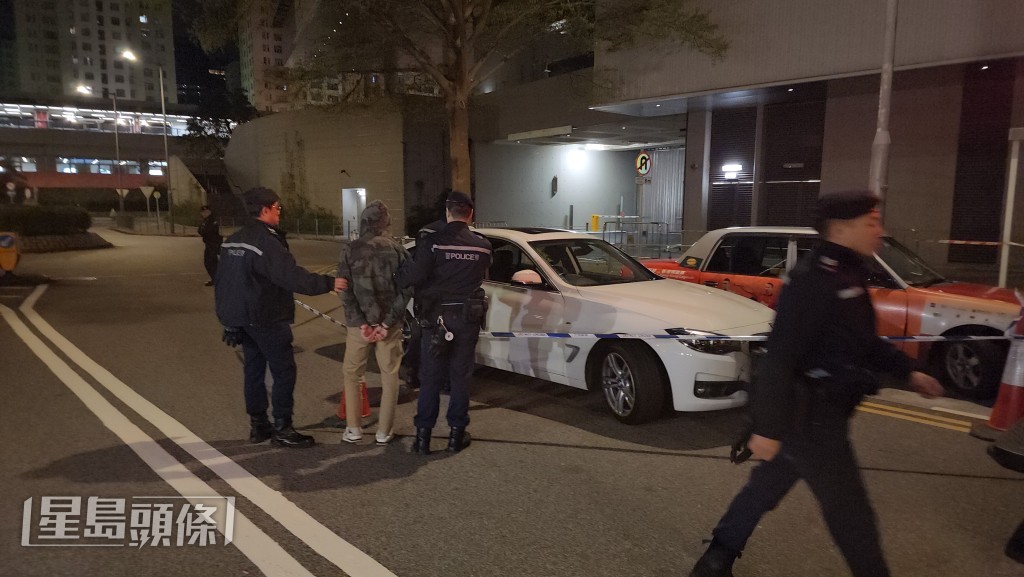 警員當場拘捕男司機。黎志偉攝