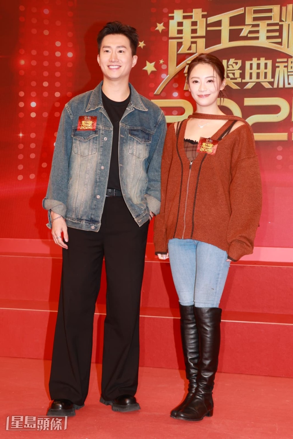 問到若真的一起攞獎，兩人是否會在台上咀嘴？他們只表示會一起錫獎座。