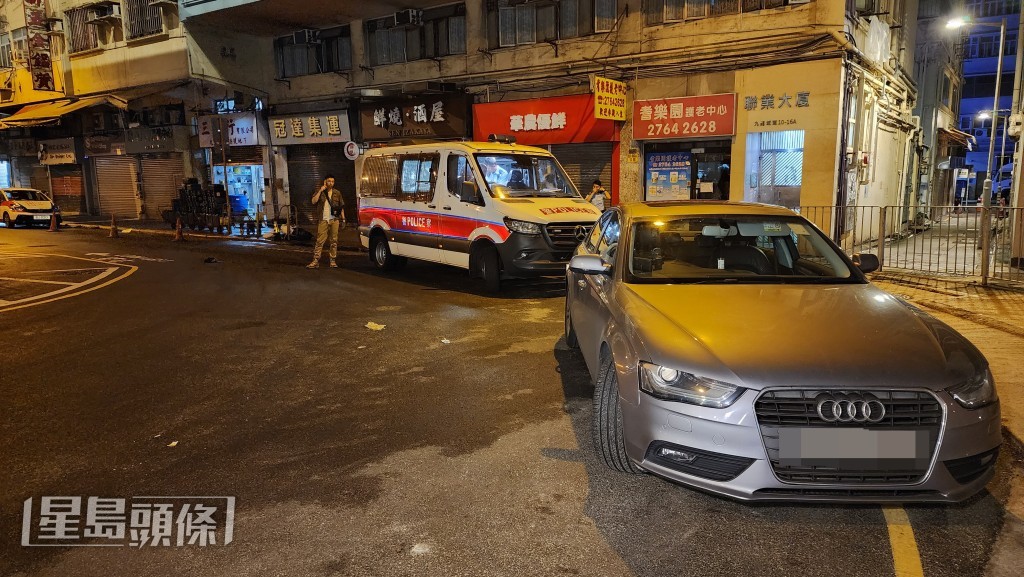 警員在土瓜灣截獲毒品快餐車。