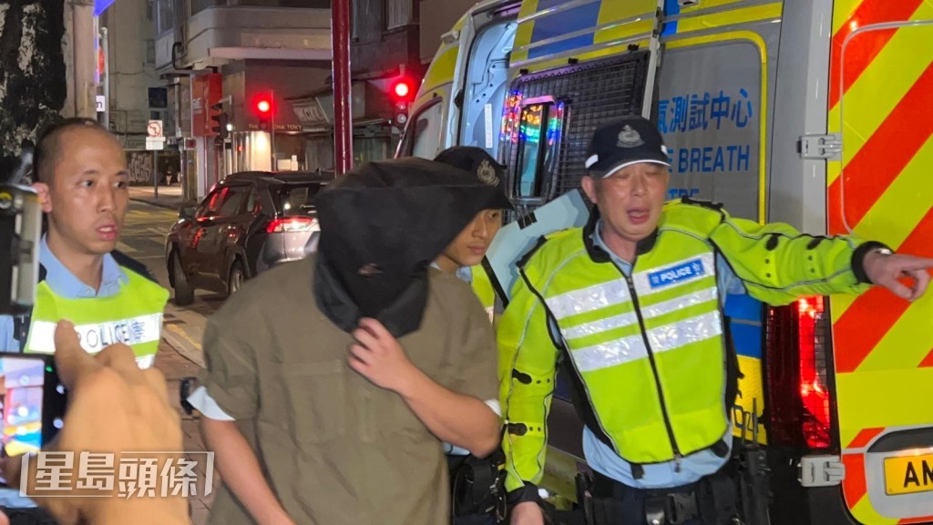 29歲男司機涉酒駕被捕。蔡楚輝攝 29歲男司機涉酒駕被捕。蔡楚輝攝