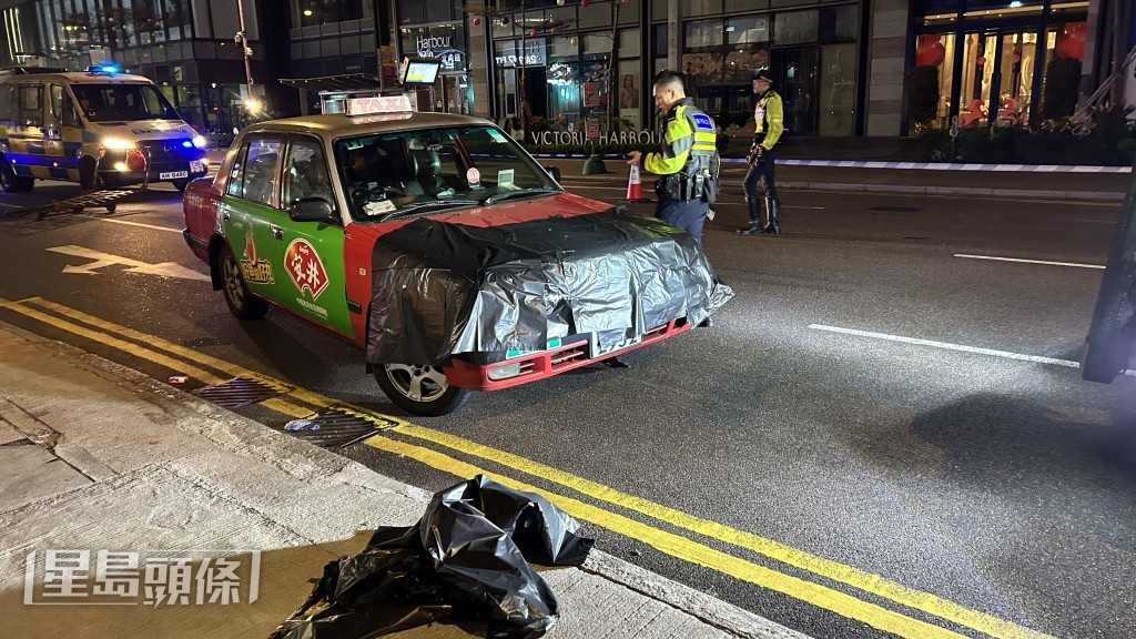 警員到場調查。蔡楚輝攝 警員到場調查。蔡楚輝攝