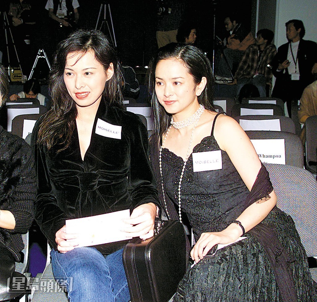 陳慧儀2002年時曾與葉蘊儀同場出席時裝品牌的時裝騷。 陳慧儀2002年時曾與葉蘊儀同場出席時裝品牌的時裝騷。