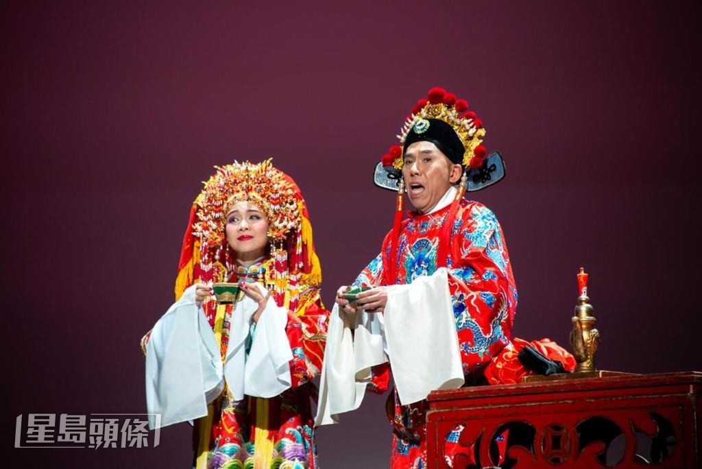 林穎施在《蔽》劇中，與譚新強會演繹《帝女花》。