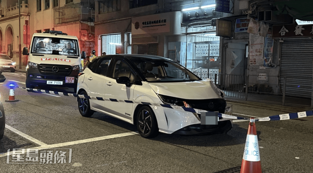 涉案日產私家車。蔡楚輝攝 涉案日產私家車。蔡楚輝攝