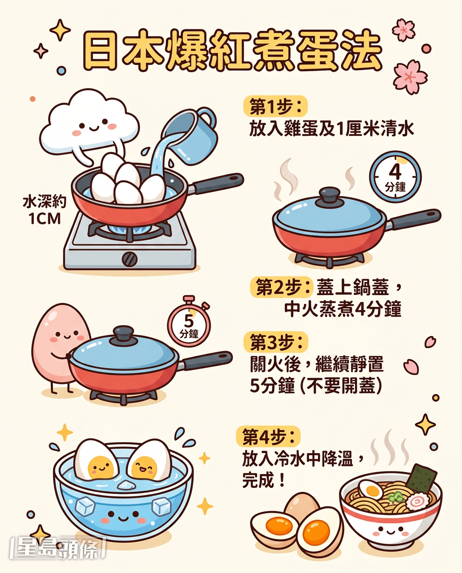 日本爆紅煮蛋法