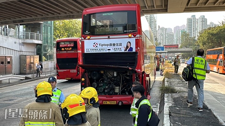 消防及警方在場調查。劉漢權攝