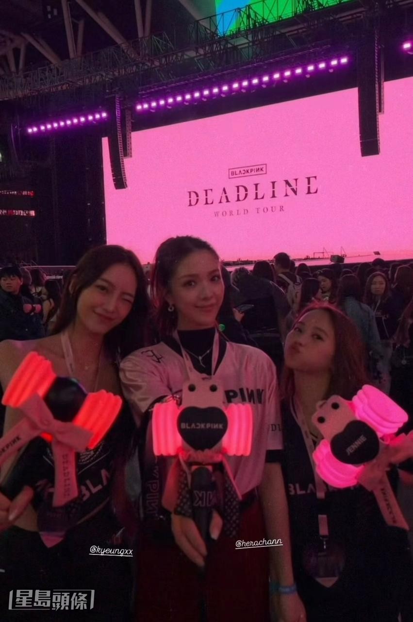 陳曉華（中）亦有現身。