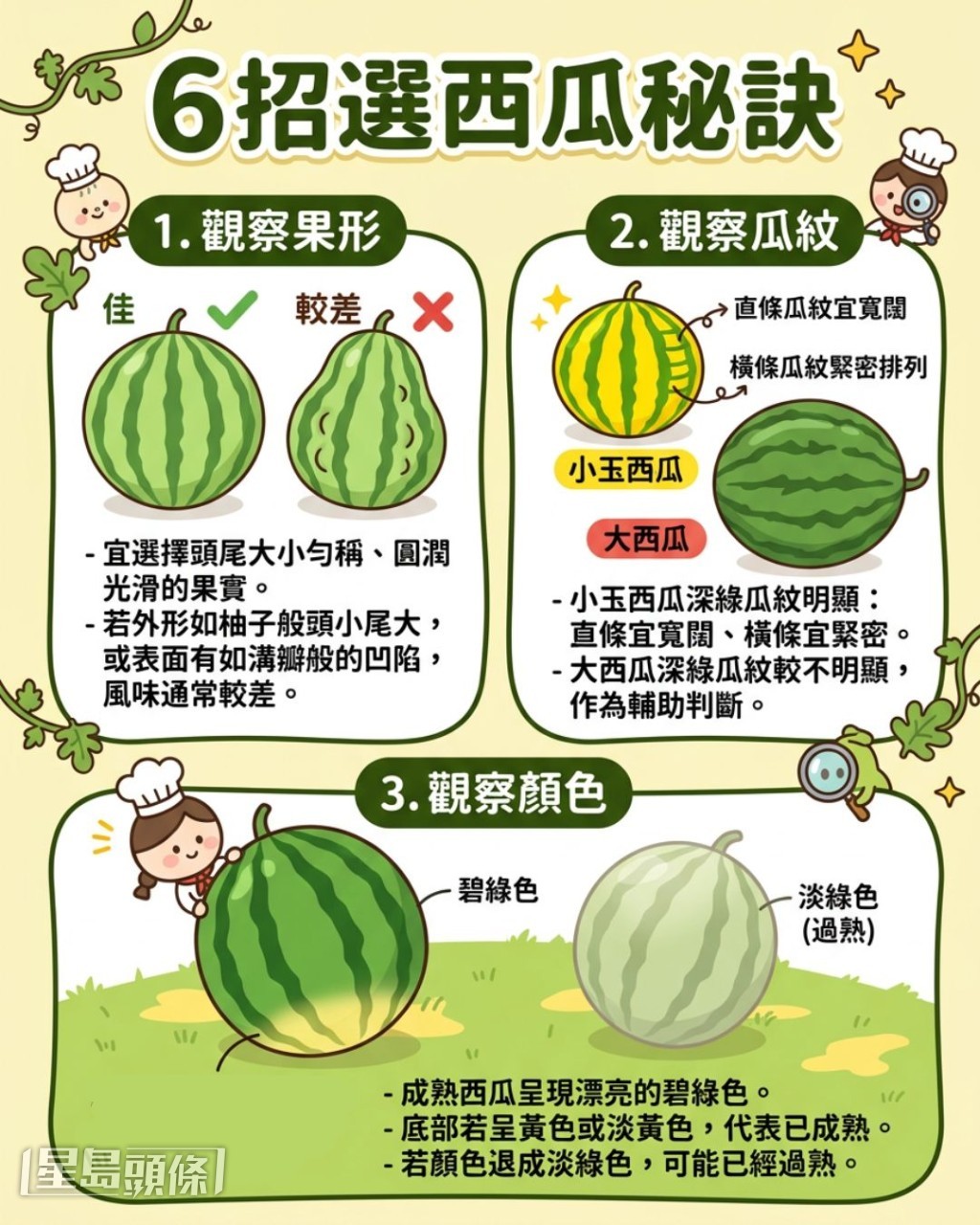 6招選西瓜秘訣