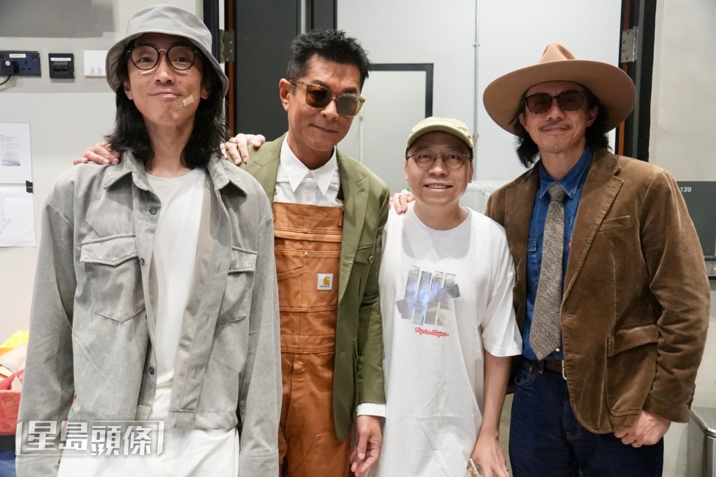 除了老闆古天樂外，農夫也有來支持好友。