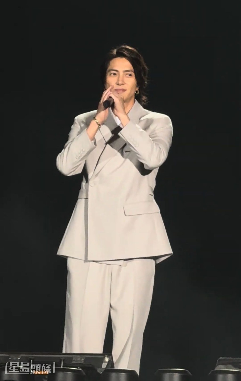 山下智久亦和在場觀眾說:「大家好,我是山下智。」 山下智久亦和在場觀眾說:「大家好,我是山下智。」