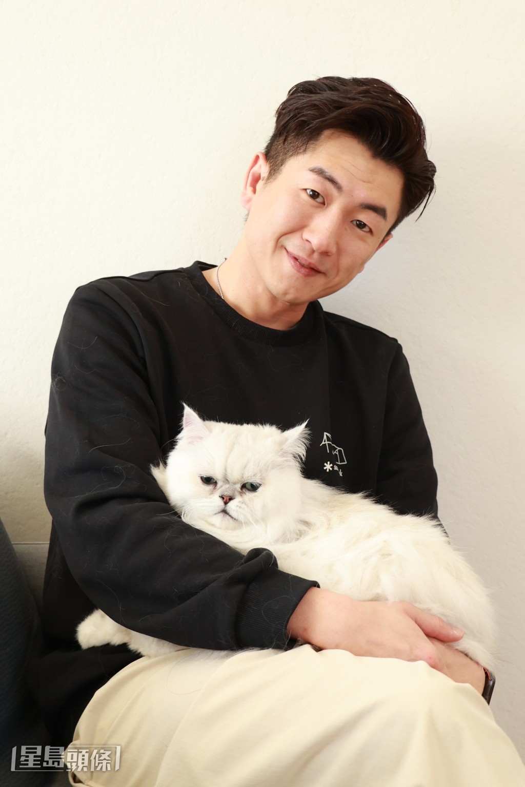 馬貫東的愛貓肥波,是他社交媒體上的寵兒之一。 馬貫東的愛貓肥波,是他社交媒體上的寵兒之一。