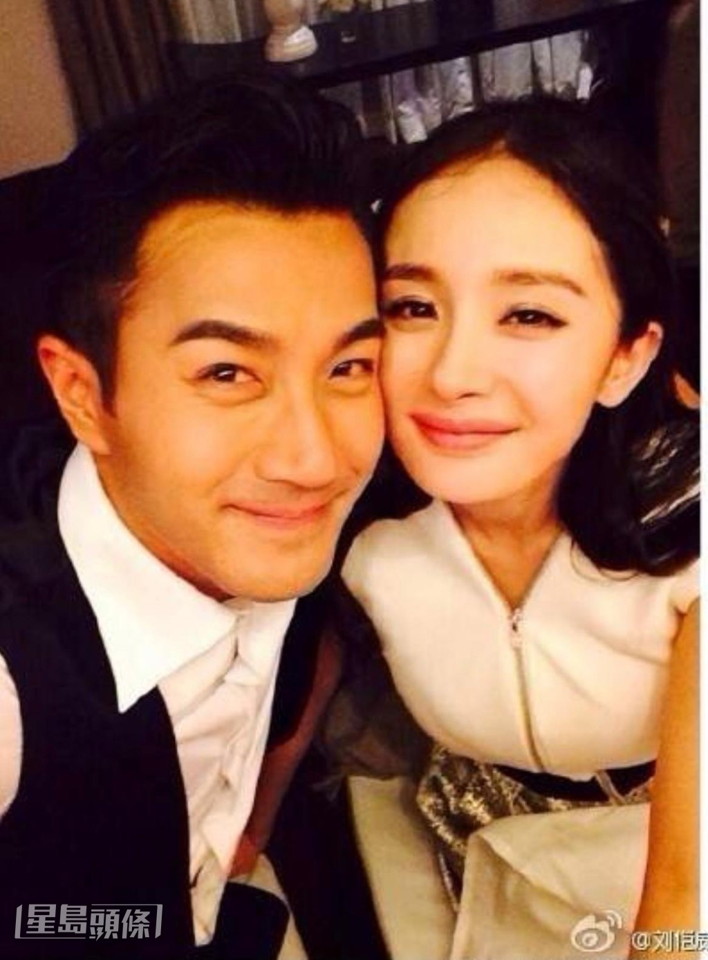 現年39歲的楊冪，2013年與劉丹兒子劉愷威結婚。