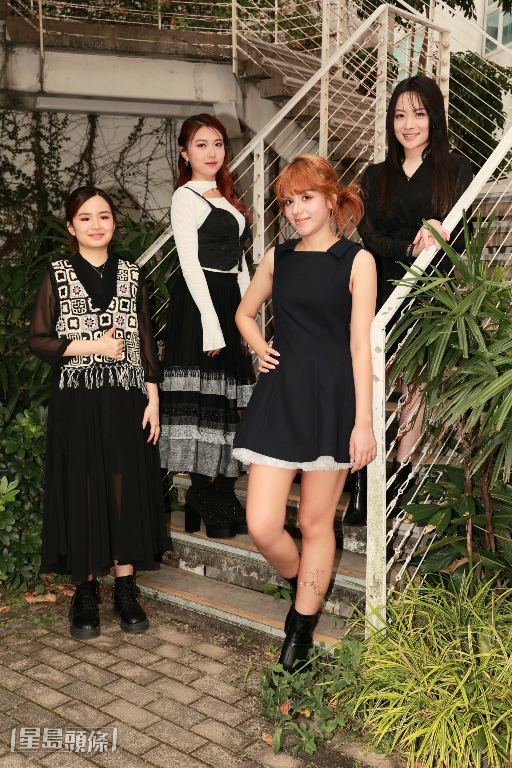 （左起）Michelle、Emily、Bibi及Ophelia四位女將自信滿滿。