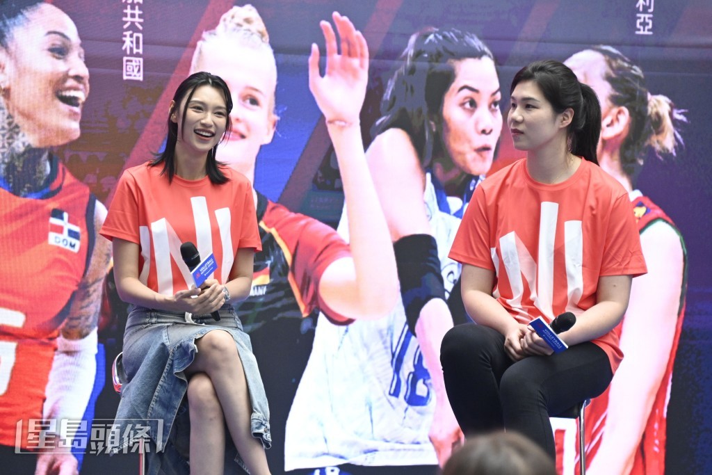 今日記者會還有前中國女子排球運動員徐雲麗。